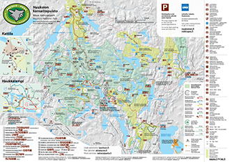 Maps of Nuuksio National Park 