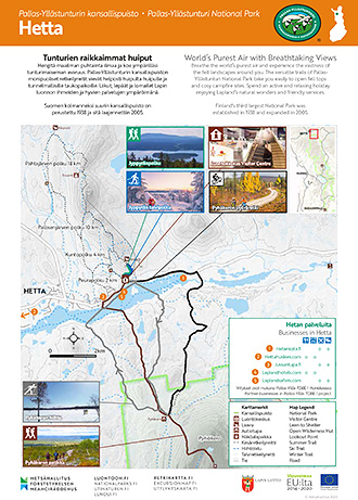 Maps of Pallas-Yllästunturi National Park 