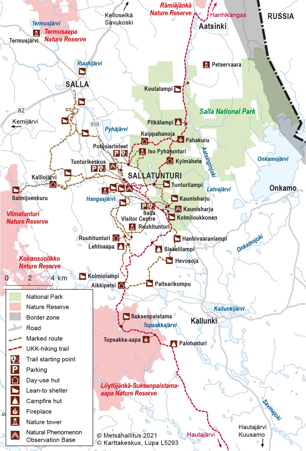 Salla National Park Maps 
